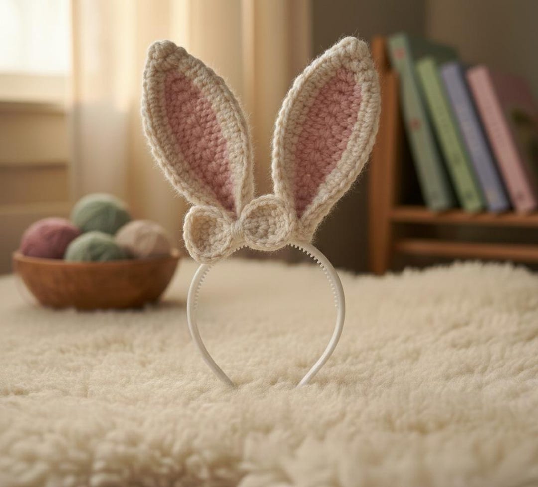 Diadema De Orejas De Conejo Con Cola – El Accesorio Más Cute Para Pascua Y Cosplay