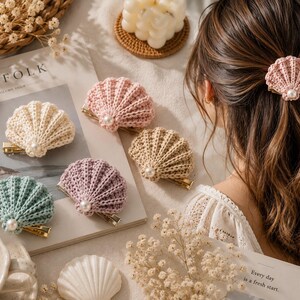Seashell Barrettes - Etsy display picture 3