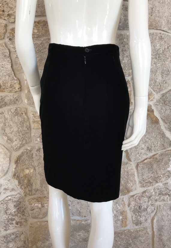 Vintage 1990s Calvin Klein Super Soft Black Velve… - image 5