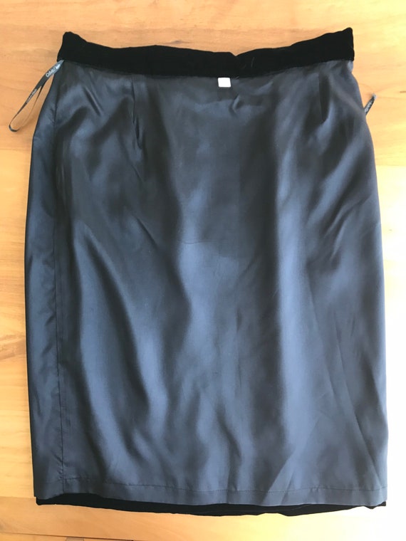 Vintage 1990s Calvin Klein Super Soft Black Velve… - image 7