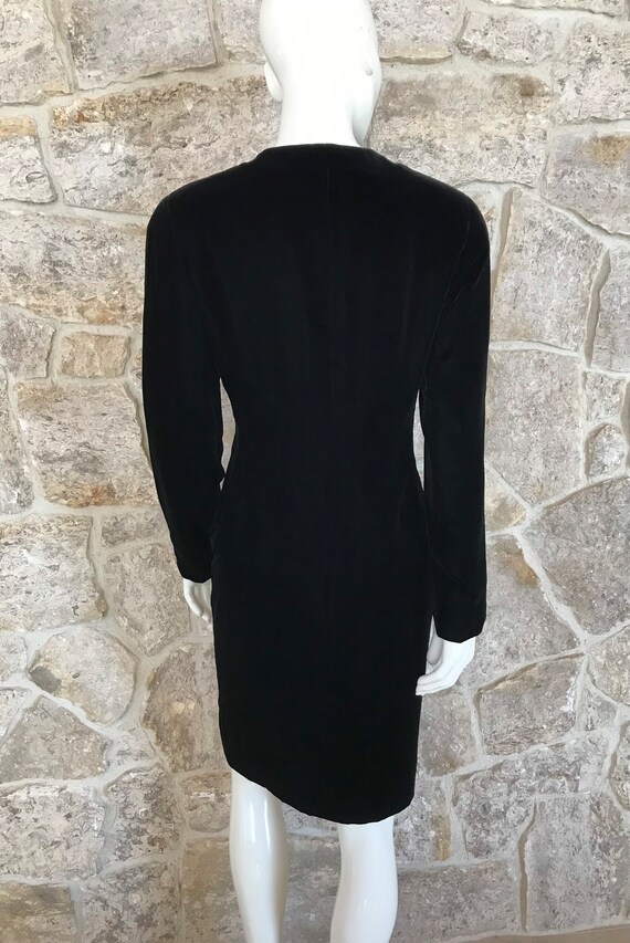 Vintage 1990s Calvin Klein Super Soft Black Velve… - image 9