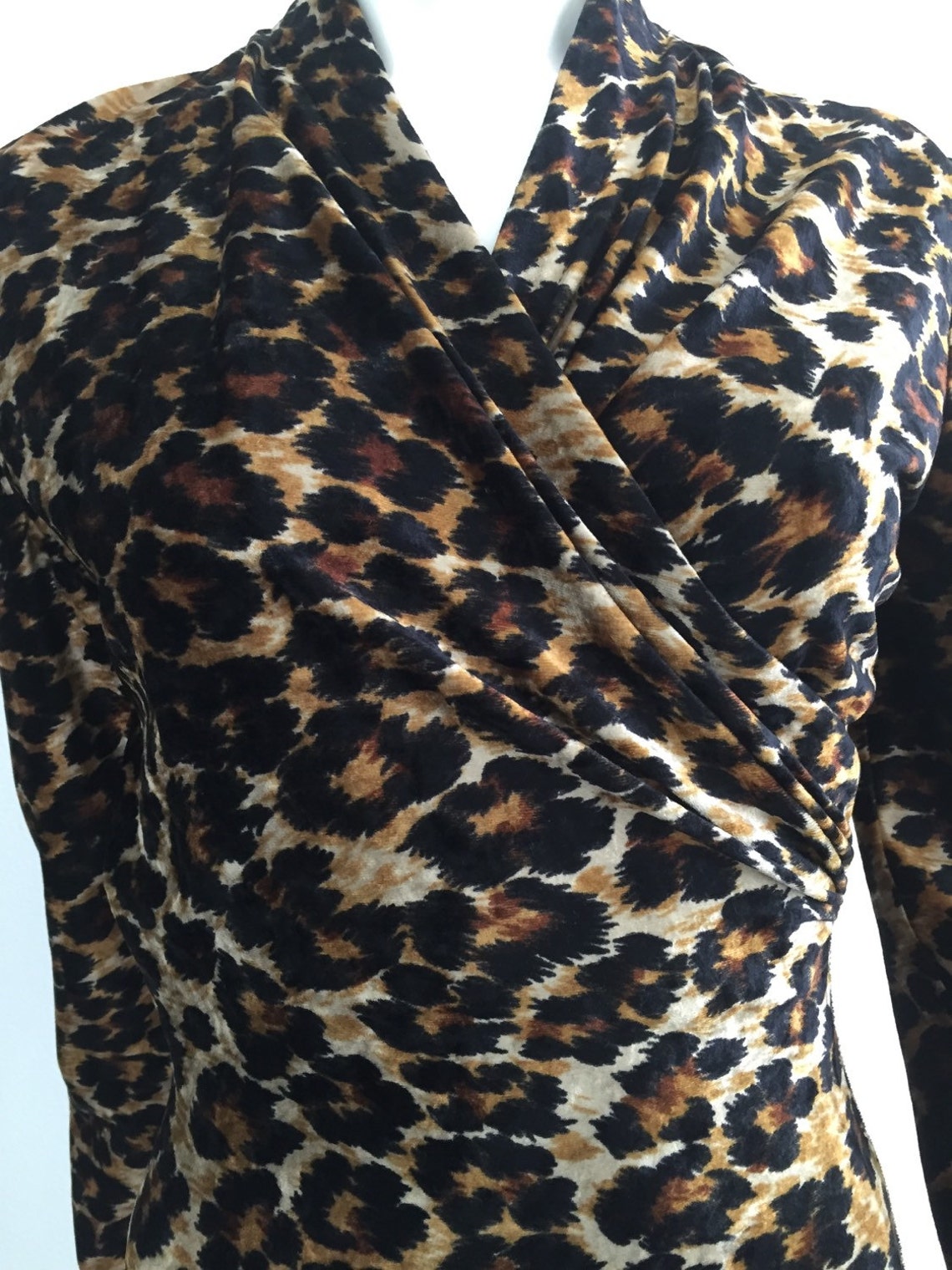 Sexy Vintage 1980s Patrick Kelly Leopard Print Wrap Dress - Etsy