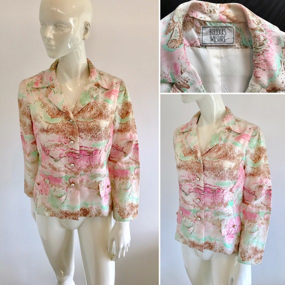 Pretty Vintage 1960s Bullocks Wilshire Pastel Abs… - image 1