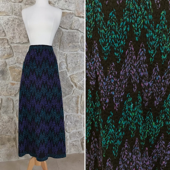 Incredible Vintage 1960s 1970s Maxi Sweater Skirt - image 1