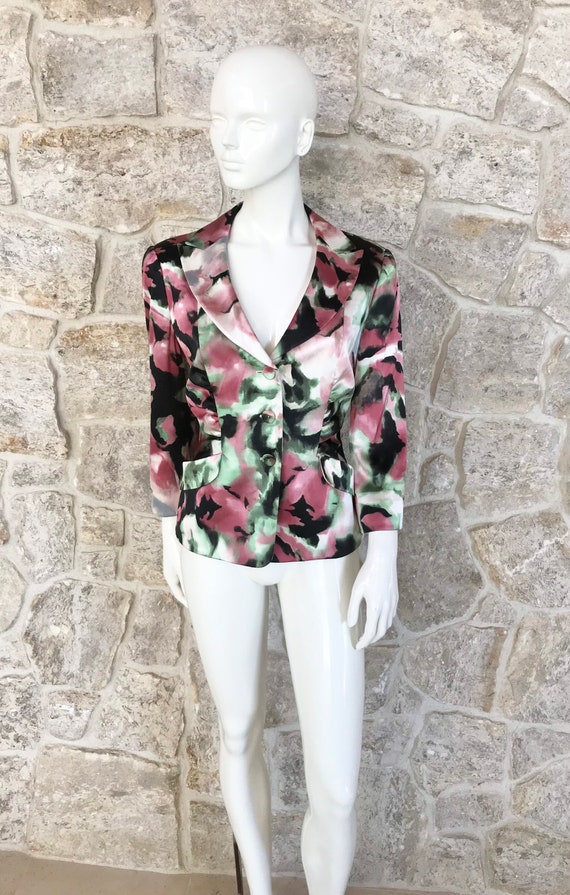 Gorgeous Vintage 1990s Armani Collezioni Floral S… - image 4