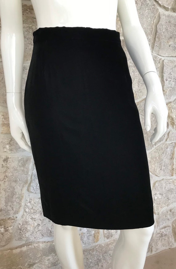 Vintage 1990s Calvin Klein Super Soft Black Velve… - image 3