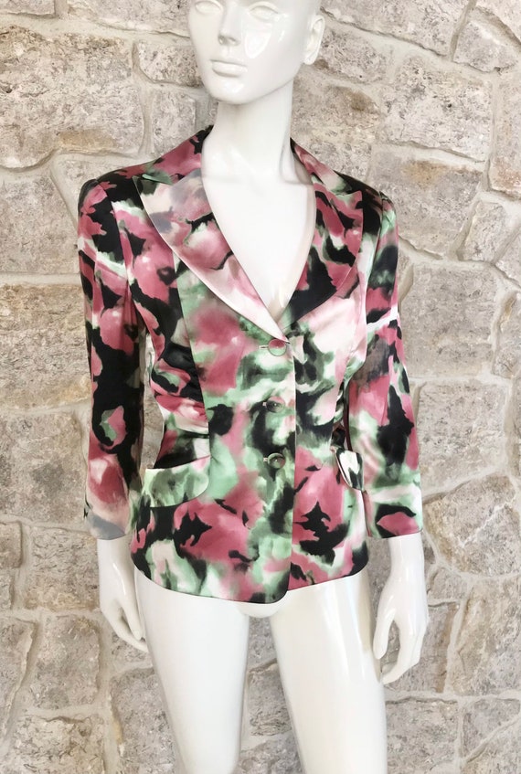 Gorgeous Vintage 1990s Armani Collezioni Floral S… - image 3