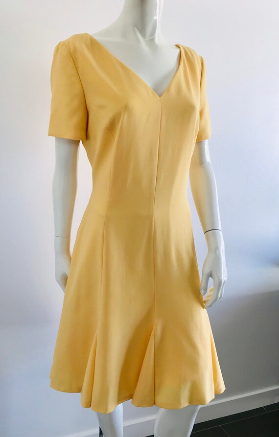 Pretty Vintage 1980s 1990s Escada Fit and Flare D… - image 2