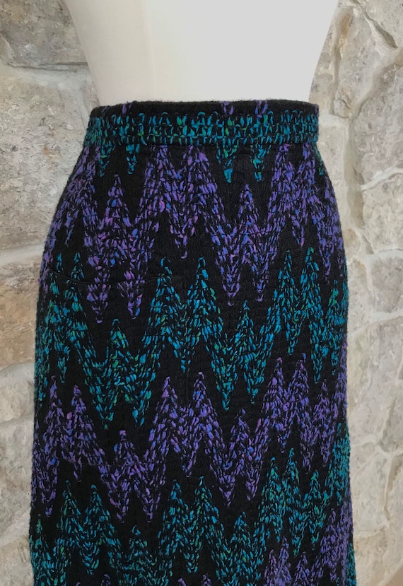 Incredible Vintage 1960s 1970s Maxi Sweater Skirt - image 6