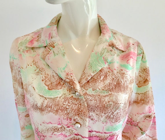 Pretty Vintage 1960s Bullocks Wilshire Pastel Abs… - image 5