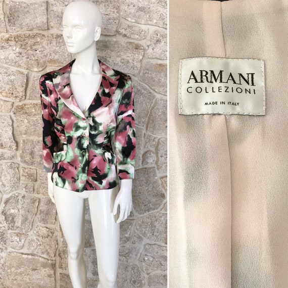 Gorgeous Vintage 1990s Armani Collezioni Floral S… - image 1