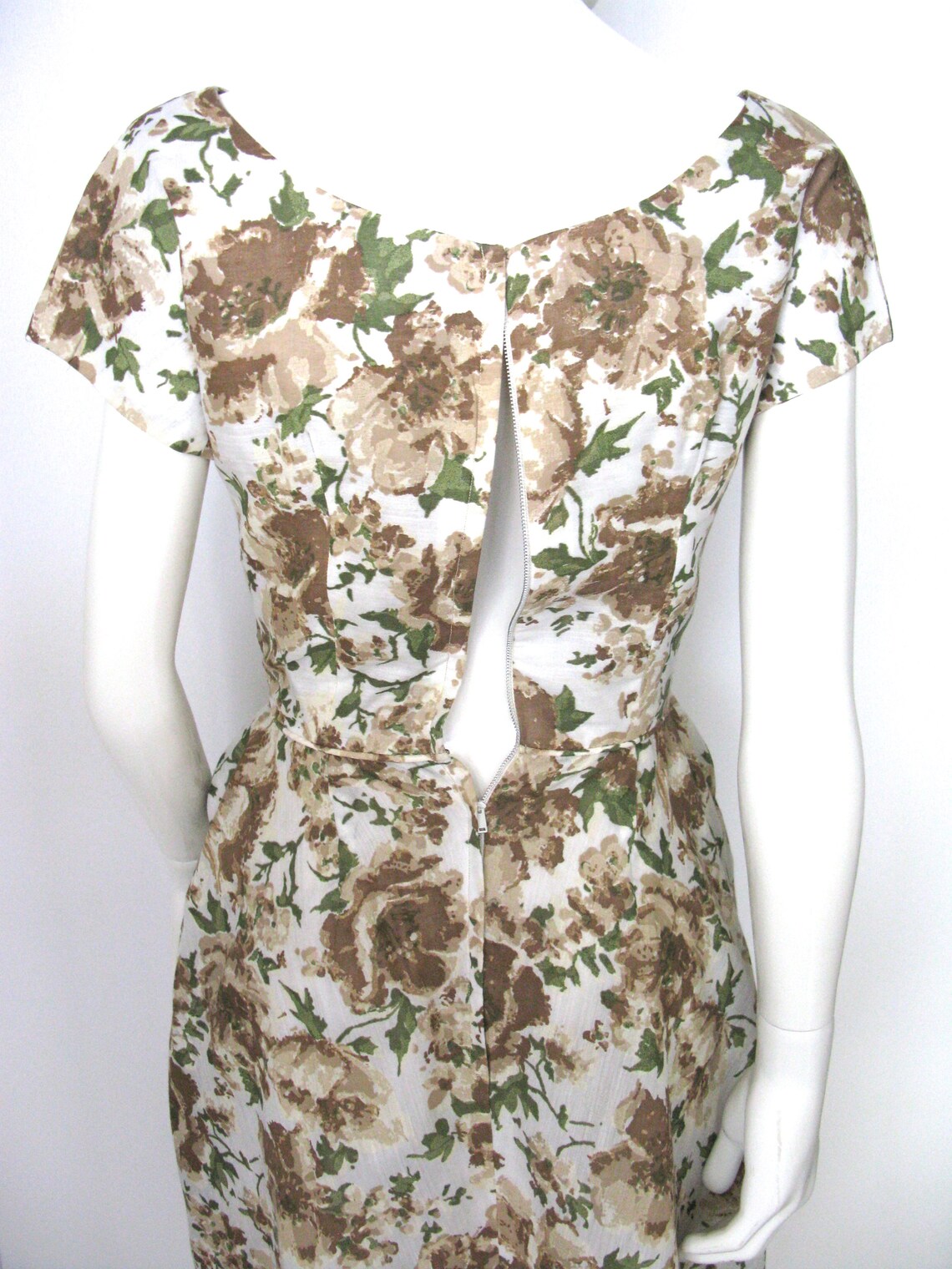Vintage 1950s 1960s Peggy Hunt Floral Wiggle Dress XS/S - Etsy