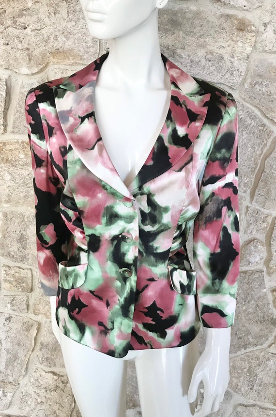 Gorgeous Vintage 1990s Armani Collezioni Floral S… - image 2