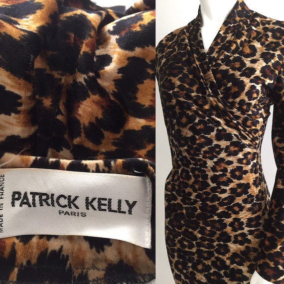 Sexy Vintage 1980s Patrick Kelly Leopard Print Wr… - image 5