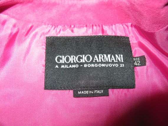 Vintage Giorgio Armani Pink Chartreuse and Navy B… - image 4