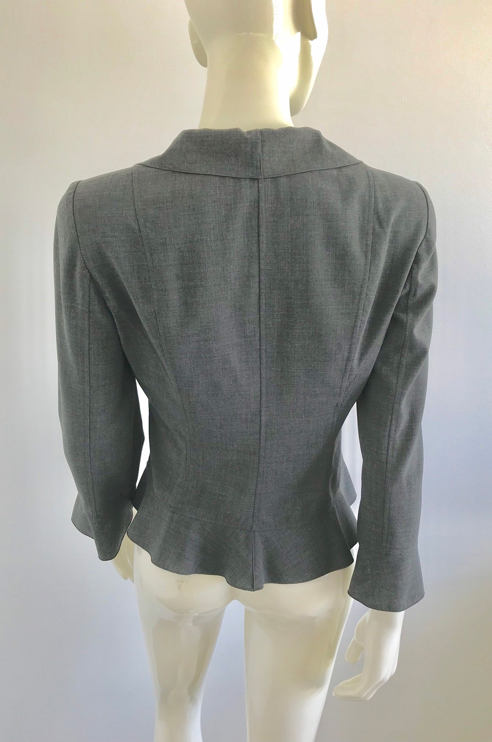 1990s Armani Collezioni Blue Knit Cardigan