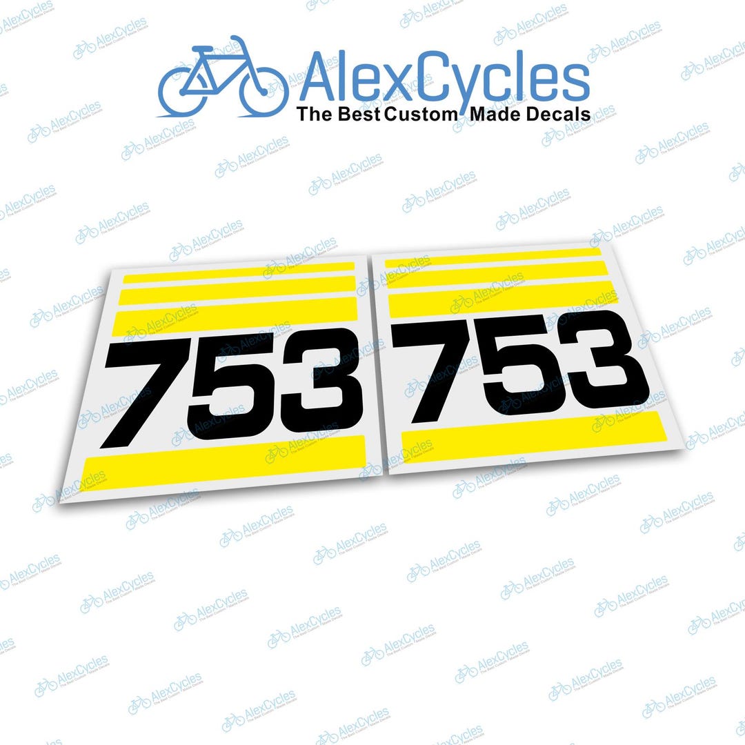 Yellow BOBCAT 753 Skid Steer Loader Side Panel Graphic High Cast Vinyl ...
