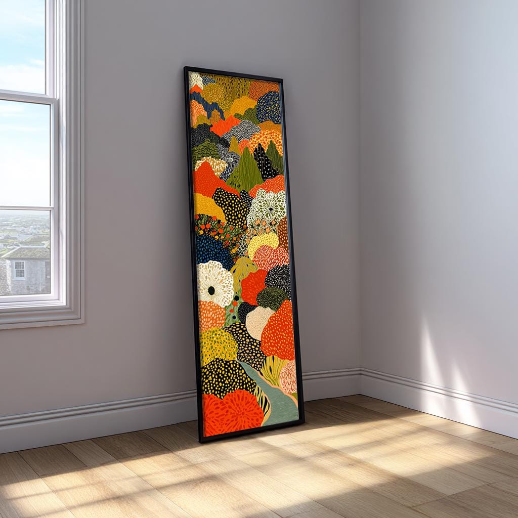 アート・オブ・アクサン ~ アクサンの芸術 ACCENT (55CD Box) Kusama Abstract Tall Narrow Wall Art : Modern Vertical Botanical