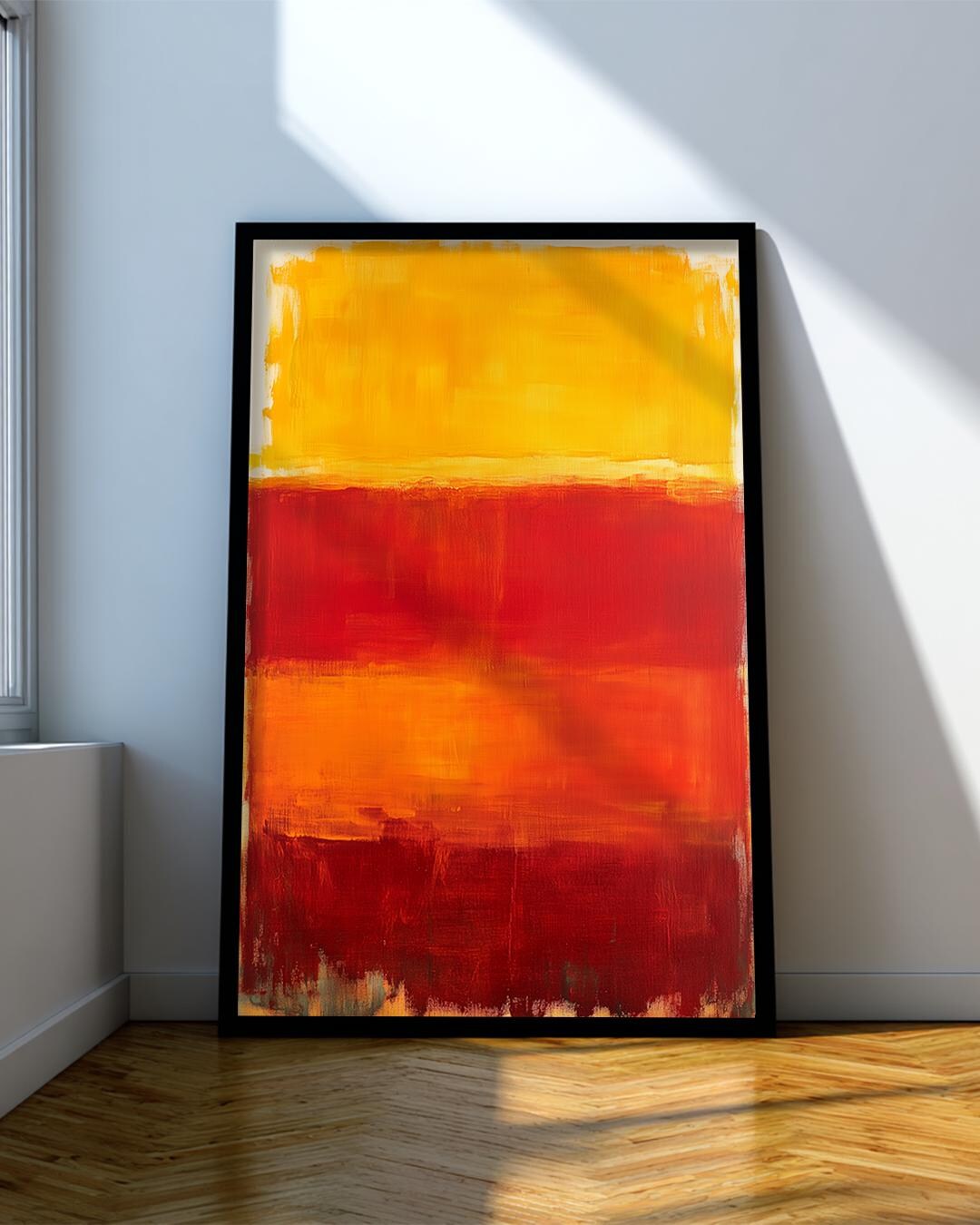 Mark Rothko Vertical Canvas Art : Red Yellow Rothko Painting - Etsy