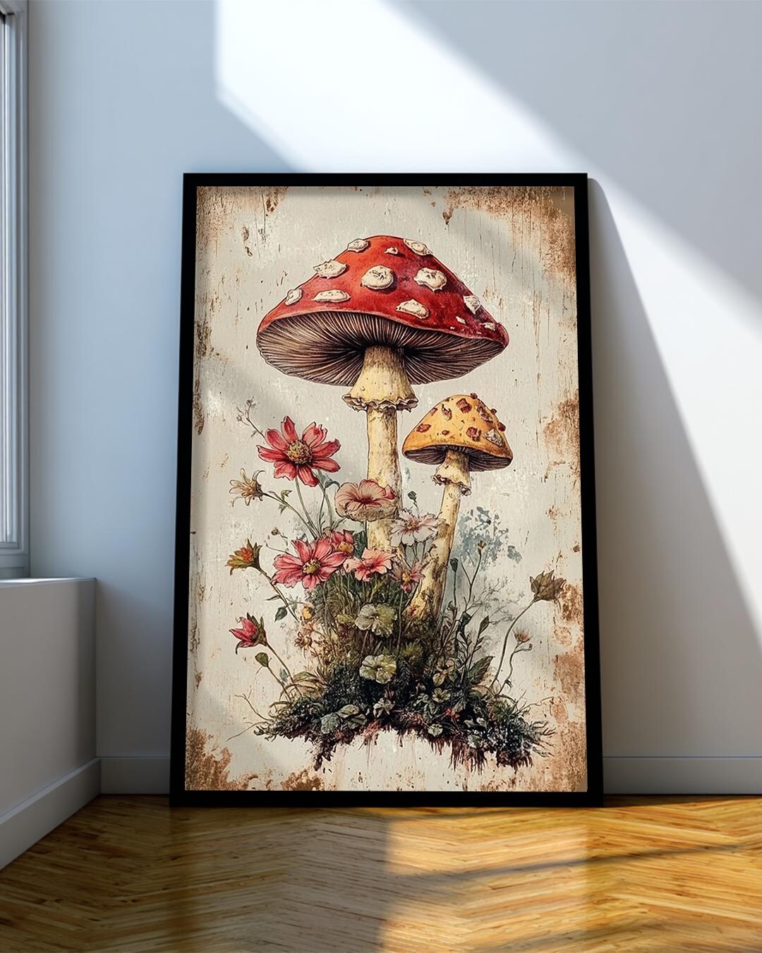 Best HD Pictures about  Vintage Mushroom Wall Decor  with No AI Images