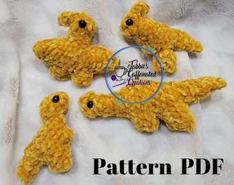 Dino Chicken nuggie, Bundle Patterns, PDF