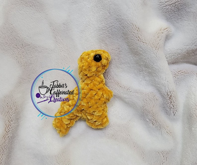 dino chicken nuggies crochet physical item T- rex