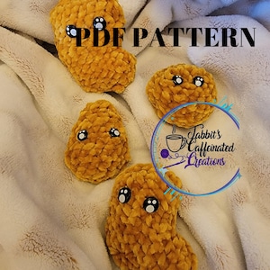 Chicken nuggets crochet- PATTERN