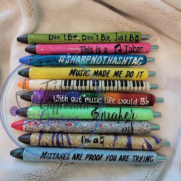 Music themed pens