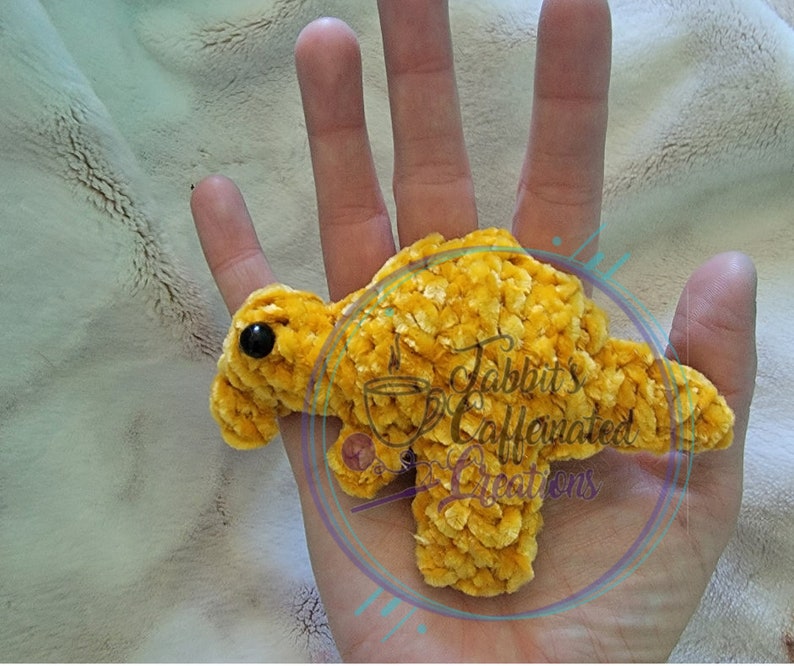 dino chicken nuggies crochet physical item Spinosaurus