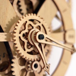 Hardwood Mechanical Counterweight and Pendulum Clock Kit (david) - Etsy