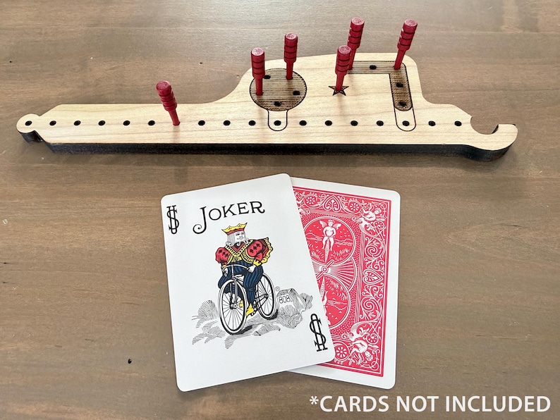 Pegs and Jokers Brettspiel - Hartholz Bild 5