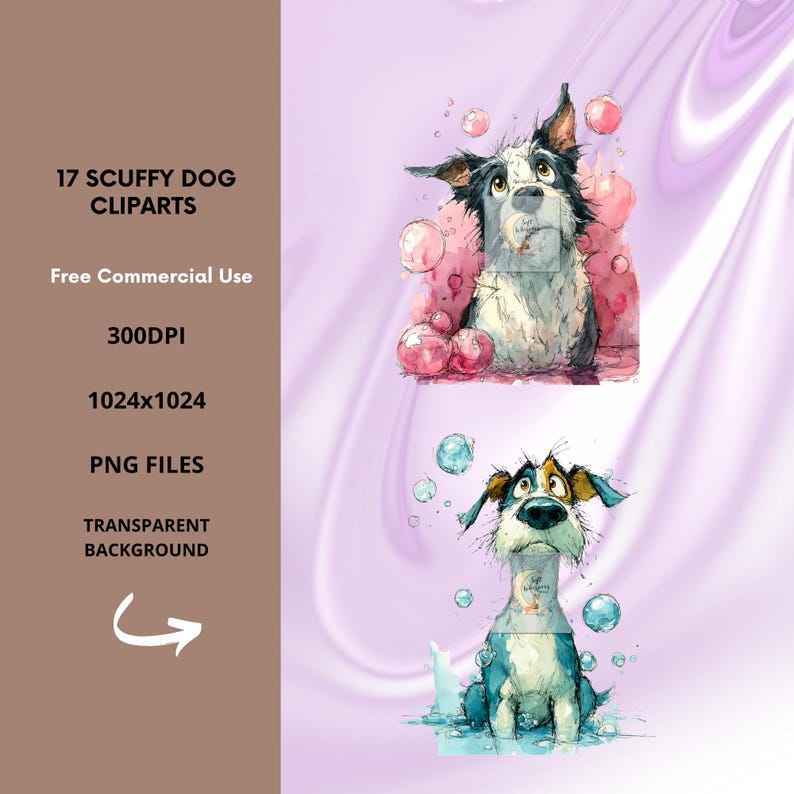 Scuffy Dog Clipart Bundle | Funny Dog Pngs (digital Download) - Etsy