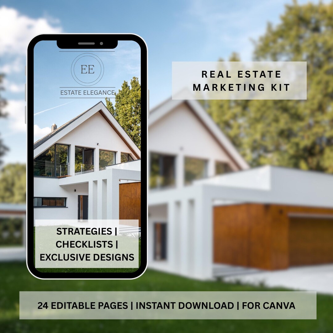 Luxury Real Estate Instagram Templates for Realtors, Canva Social Media ...