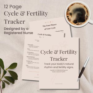 Cycle & Fertility Tracker | Period Planner | Ovulation Tracker (Printable PDF)