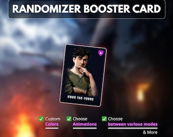 Dead by Daylight Card Randomizer Widget for Twitch | TCG Holographic System | StreamElements Twitch | DBD Killer Survivor & Perks