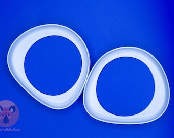 3D gedruckte Fursuit Augen Rohlinge - Toony Style, Follow-Me Augen