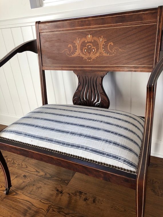 Antique Settee with Inlay