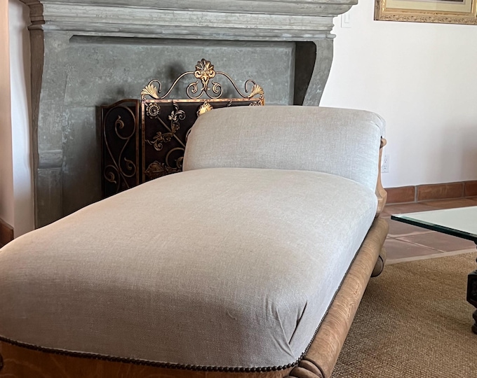 Featured listing image: Antique Belgian Linen Fainting Lounge