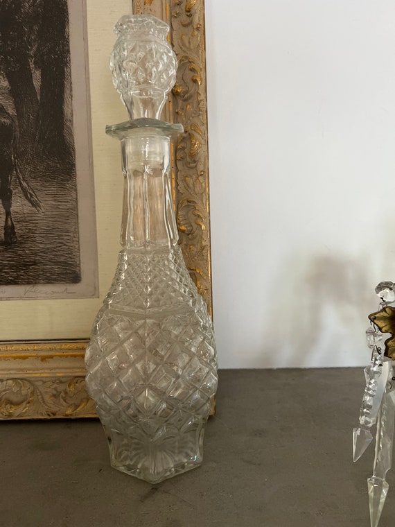 Vintage Glass Bar Decanter