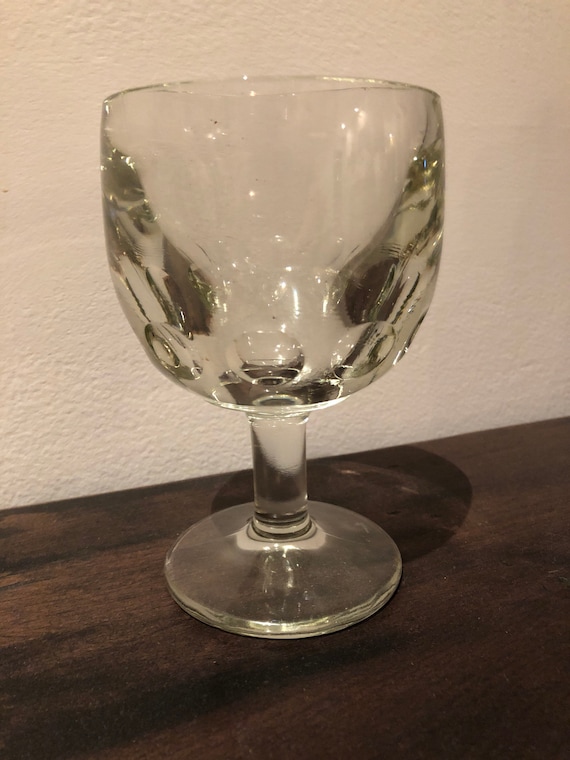 Vintage Depressed Glass Chalice