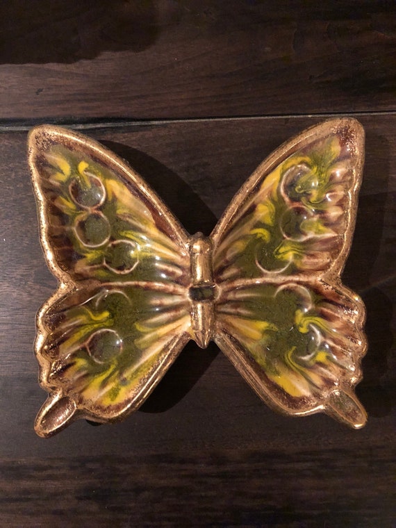Vintage Butterfly Ashtray - Etsy