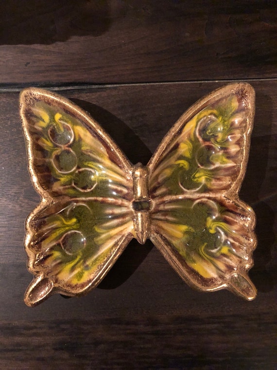 Vintage Butterfly Ashtray