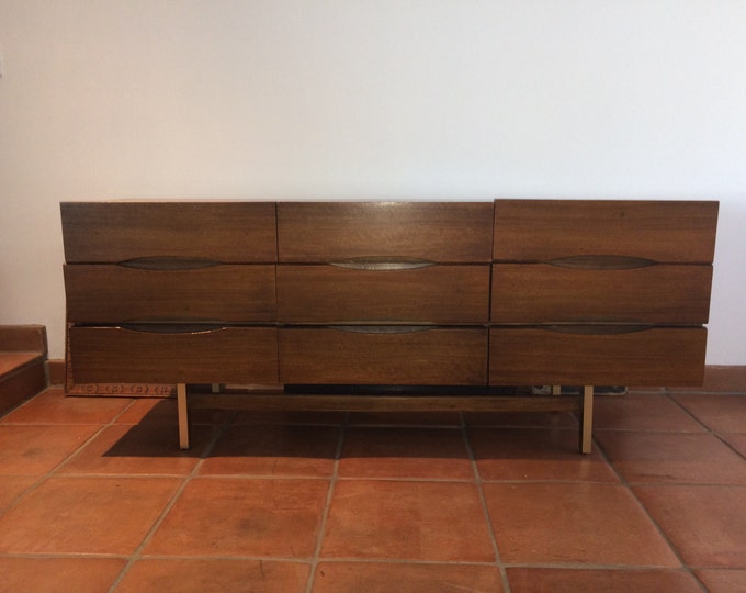 Featured listing image: American of Martinsville Mid Century 9 drawer Cabinet