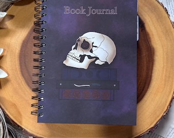 Dark Romance Book Journal | Hand-Bound Reading Tracker with Stickers