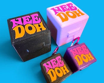 3D Printed Needoh Case, Travel Fidget Toy Holder, Portable Sensory Storage