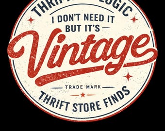 Thrifter's Logic Vintage Shirt, Funny Thrift Store Tee, Flea Market Shopper
