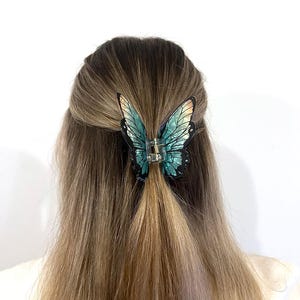 Butterfly Hair Clip, Colorful Hair Claw, Boho Hair Accessories, Fairy Acrylic Hair Clamp image 10
