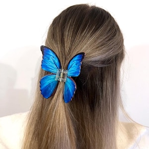 Butterfly Hair Clip, Colorful Hair Claw, Boho Hair Accessories, Fairy Acrylic Hair Clamp image 6