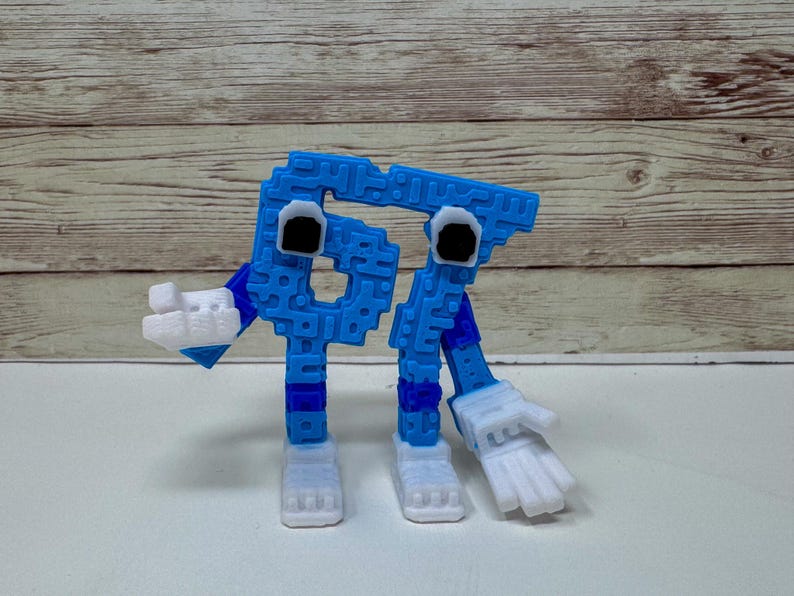 Six Seven 67 Brainrot Figurine – 3D Printed Fidget Desktop Buddy image 1