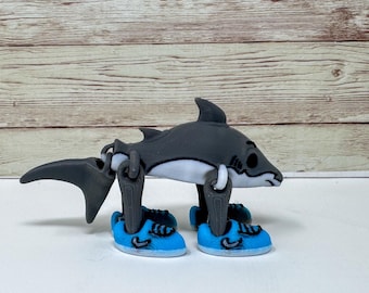Tralalero Tralala Brainrot Figurine – 3D Printed Fidget Desktop Buddy